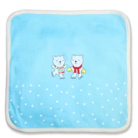 adhigams New Born Baby Jolly Bear Cotton Napkin | Cotton Baby Napkin for Baby boy and Girl (Pack of 2) - 0-24 M