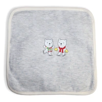 adhigams New Born Baby Jolly Bear Cotton Napkin | Cotton Baby Napkin for Baby boy and Girl (Pack of 2) - 0-24 M