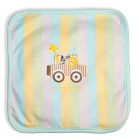 adhigams New Born Baby Jungle On Wheels Napkin | Cotton Baby Napkin for Baby boy and Girl (Pack of 2)