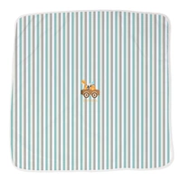 adhigams New Born Baby Jungle on Wheels Stylish Cotton Blanket for Baby boy and Girl | for 0 to 12 Months (Pack of 1) (Stripe Brown) - 0-12 M