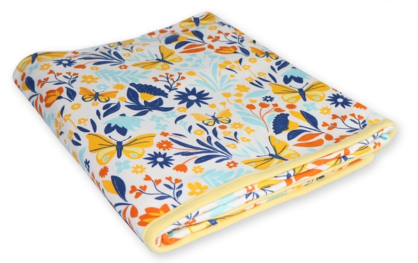 adhigams New Born Baby Sky Dancer Stylish Cotton Blanket for Baby boy and Girl | for 0 to 12 Months (Pack of 1) (White) - 0-12 M