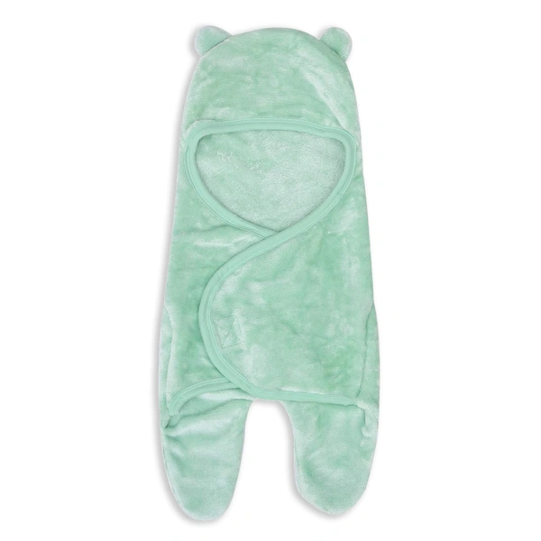 Adhigams New Born Baby Stylish BathRobe/Bath Towel/Baby Wrapper | Unisex Bath Wrap for Baby boy and Girl (6-12 Months) (Green) - 6-12 Months