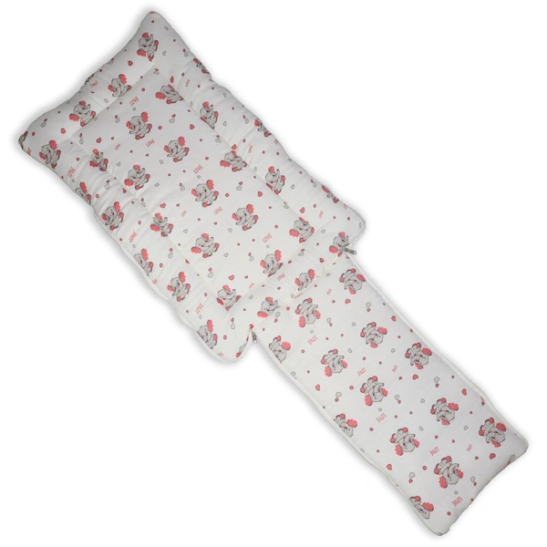 Adhigams New Born Grey Baby Elephant Stylish Muslin Sleeping Bag/Carry Nest/Portable Bassinet | Baby Sleeping Bag for Baby boy and Girl (Pack of 1) (0 to 6 Months) (White)