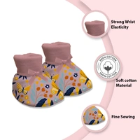 Adhigams New Born Sky Dancer Stylish Cotton Caps/Mittens/Booties | Cotton Baby Set for Baby boy and Girl (Pack of 3) Pink