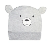 Adhigams New Born Teddy Smile Stylish Cotton Caps/Topi/Hats | Cotton Baby Cap for Baby boy and Girl (Pack of 2) (0 to 6, 6 to 12 Months)