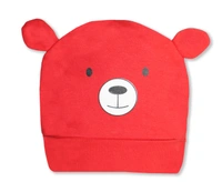 Adhigams New Born Teddy Smile Stylish Cotton Caps/Topi/Hats | Cotton Baby Cap for Baby boy and Girl (Pack of 2) (0 to 6, 6 to 12 Months)