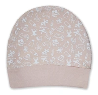 Adhigams New Born Tiny Treats Stylish Cotton Caps/Topi/Hats | Cotton Baby Cap for Baby boy and Girl (Pack of 2) (0 to 6, 6 to 12 Months) - 0-6 Months