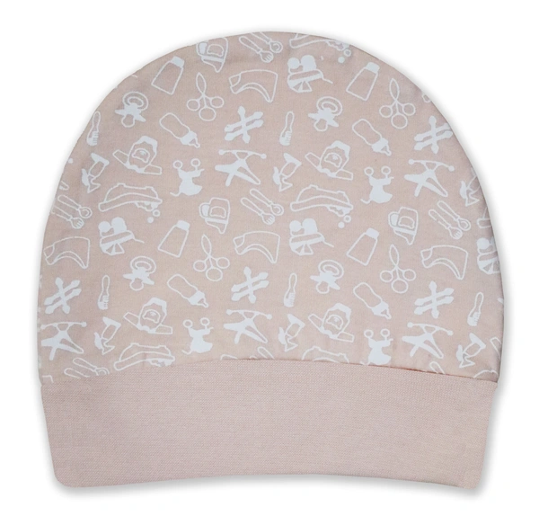 Adhigams New Born Tiny Treats Stylish Cotton Caps/Topi/Hats | Cotton Baby Cap for Baby boy and Girl (Pack of 2) (0 to 6, 6 to 12 Months) - 0-6 Months