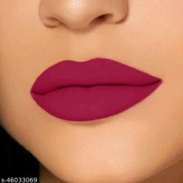 Matte With You Long Lasting Lipstick | Smooth Application |Transferproof & Smudge Proof | Highly Pigemented Lipstick for Women(Crimson-1,3.5g) - Purple, 3.5g
