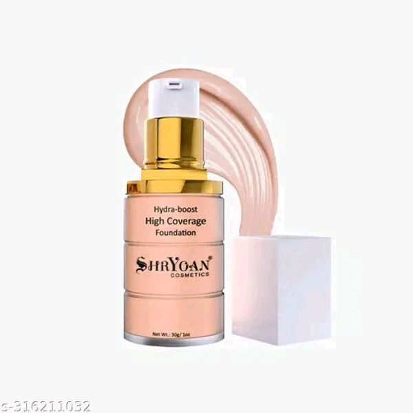 Hydra-boost High Coverage Foundation| For Long Lasting Glow & Matte Finish with Full Coverage Foundation (30gm) (Light Rose-02)