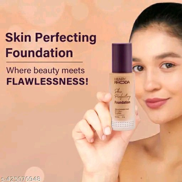 Skin Perfecting Foundation | With SPF 15 | Super Matte Finish | Full Coverage | Oil-Control & Paraben-Free | 6 Shades | Conceals Fine Lines & Blemishes | 30g