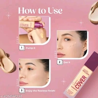 Super Cover Foundation | Blemish Free | High Coverage & Waterproof Foundation | 24-Hour Stay & Non-Sticky Formula | Matte Finish | Blends Flawlessly | 30g (Fair Ivory| Shade 02)