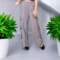 6!Grey NS 6 pocket  Trouser for woman for female - Gray, S
