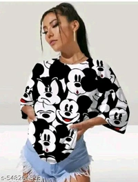 NEW MICKY MOUSE PRINTED T-SHIRTS - XL