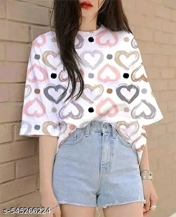 Latest stylish comfortable for women t shirt SP05 - White, L