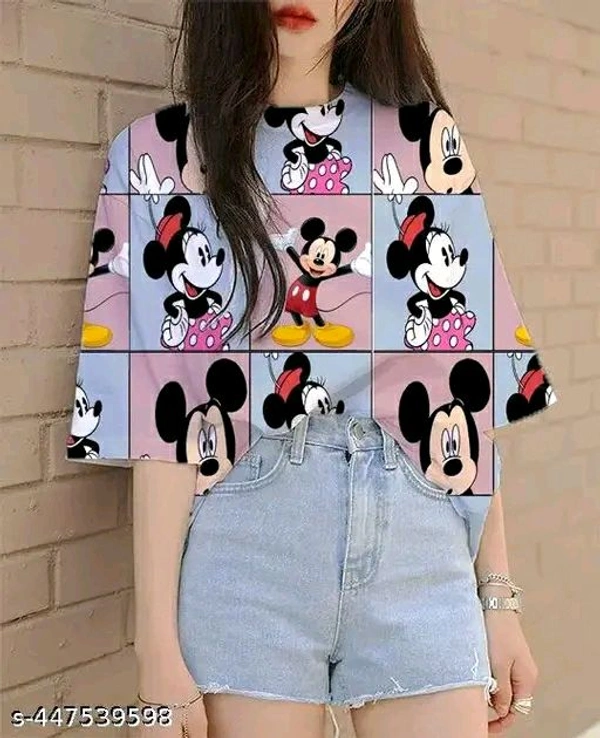 TRENDY WOOFOVERSIZED TSHIRT FOR WOMEN
Name: TRENDY WOOFOVERSIZED TSHIRT FOR WOMEN
Fabric: Lycra
Sleeve Length: Short Sleeves
Pattern: Printed
Net Quantity (N): 1
Sizes:
XS (Bust Size: 34 in, Length Size: 24 in) 
S (Bust Size: 36 in, Length Size: 26 in) 
M (Bust Size: 38 in, Length Size: 27 in) 
L (Bust Size: 40 in, Length Size: 28 in) 
XL (Bust Size: 42 in, Length Size: 29 in) - White, L