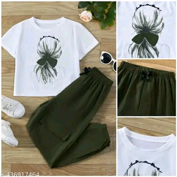 New Stylish Trendy Partywear T-shirt & Bottom Sets For Women & girl's With Cargo Trouser Pant.
Name: New Stylish Trendy Partywear T-shirt & Bottom Sets For Women & girl's With Cargo Trouser Pant.
Top Fabric: Polyester
Bottom Fabric: Polycotton
Sleeve Length: Short Sleeves - White, XXS
