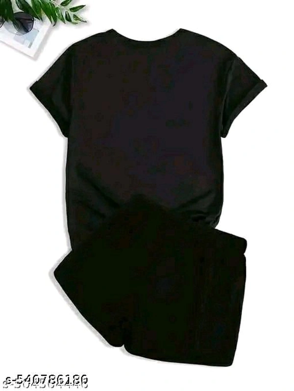 W N S HART BLK+BLK
Name: W N S HART BLK+BLK
Top Fabric: Cotton Blend
Bottom Fabric: Cotton Blend
Sleeve Length: Short Sleeves
Net Quantity (N): 2
Sizes: 
S (Top Bust Size: 36 in, Top Length Size: 25 in, Top Hip Size: 36 in, Bottom Waist Size: 28 in, Bottom Hip Size: 36 in, Bottom Length Size: 16 in)  - Black, S