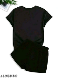 W N S HART BLK+BLK
Name: W N S HART BLK+BLK
Top Fabric: Cotton Blend
Bottom Fabric: Cotton Blend
Sleeve Length: Short Sleeves
Net Quantity (N): 2
Sizes: 
S (Top Bust Size: 36 in, Top Length Size: 25 in, Top Hip Size: 36 in, Bottom Waist Size: 28 in, Bottom Hip Size: 36 in, Bottom Length Size: 16 in)  - Black, XL