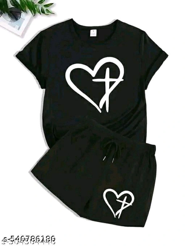 W N S HART BLK+BLK
Name: W N S HART BLK+BLK
Top Fabric: Cotton Blend
Bottom Fabric: Cotton Blend
Sleeve Length: Short Sleeves
Net Quantity (N): 2
Sizes: 
S (Top Bust Size: 36 in, Top Length Size: 25 in, Top Hip Size: 36 in, Bottom Waist Size: 28 in, Bottom Hip Size: 36 in, Bottom Length Size: 16 in)  - Black, XL