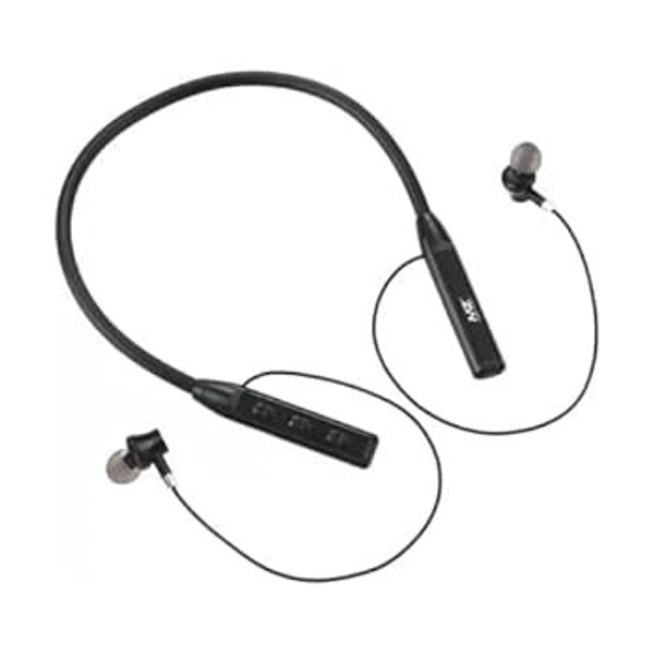 MZ NB111 X-Series Wireless Sports Neckband Earphones, Bluetooth 5.1, 30 Hours Music Time - Black