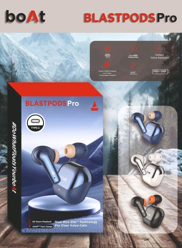 Boat Blastpods Pro ( Copy )  - Black, Free Size