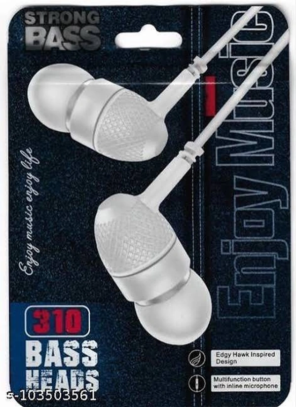310 bass Earphone  - Black