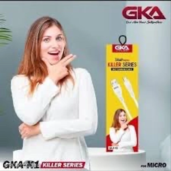 GKA V8 Cable 3AMP - White