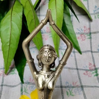 Dhokra Craft Home Decor - Yoga Lady  - Height- 8 Inch