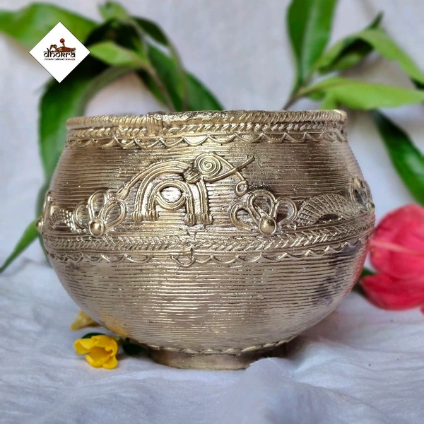 Dhokra Craft Home Decor- Mana - Height 4.5 Inch