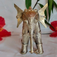Dhokra Crafted Elephant  - Height 5 Inch