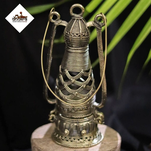 Dhokra Crafts Home Decor - Lantern  - Height 8 Inch