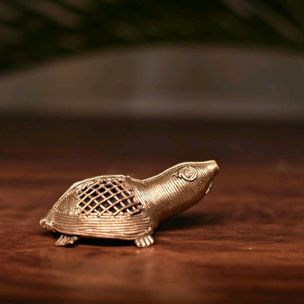 Dhokra Home Decor - Tortoise  - Length 3 Inch