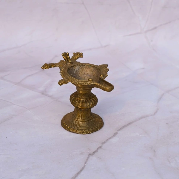 Dhokra Handicrafts - Diya  - Height 6 Inch