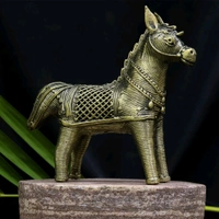 Dhokra Crafted Horse - Height 5 Inch