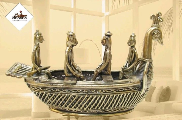 Dhokra Ancient Maritime Boat  - Height 15cm* Length 23cm