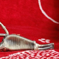 Tribal Lady Sleeping Reading Book  - Length 6 Inch