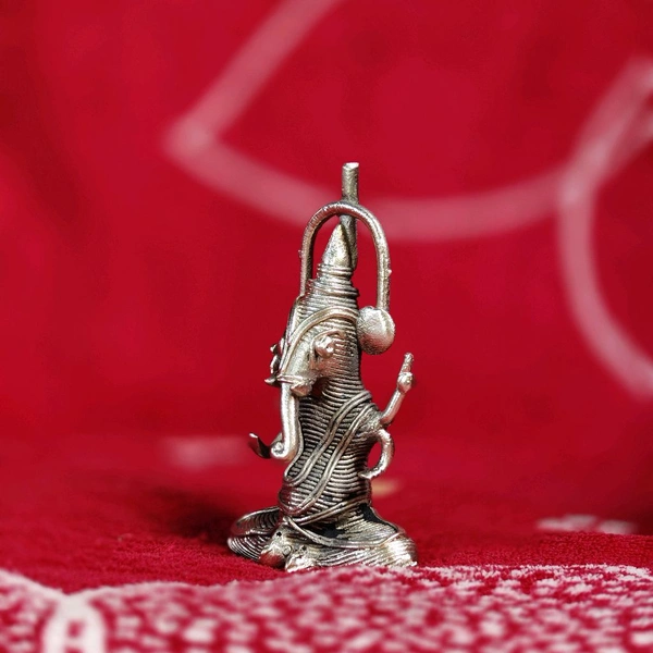 Dhokra Crafted - Small Ganesh  - Height 3 Inch