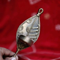 Dhokra Crafts - Hanging Leaf Candle Holder  - Length 6 Inch