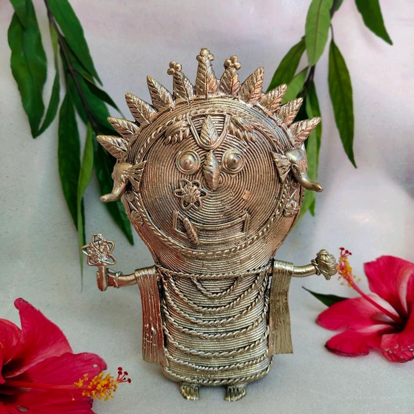 Dhokra Crafted - Jagannath - Height 8 Inch Length 6 Inch