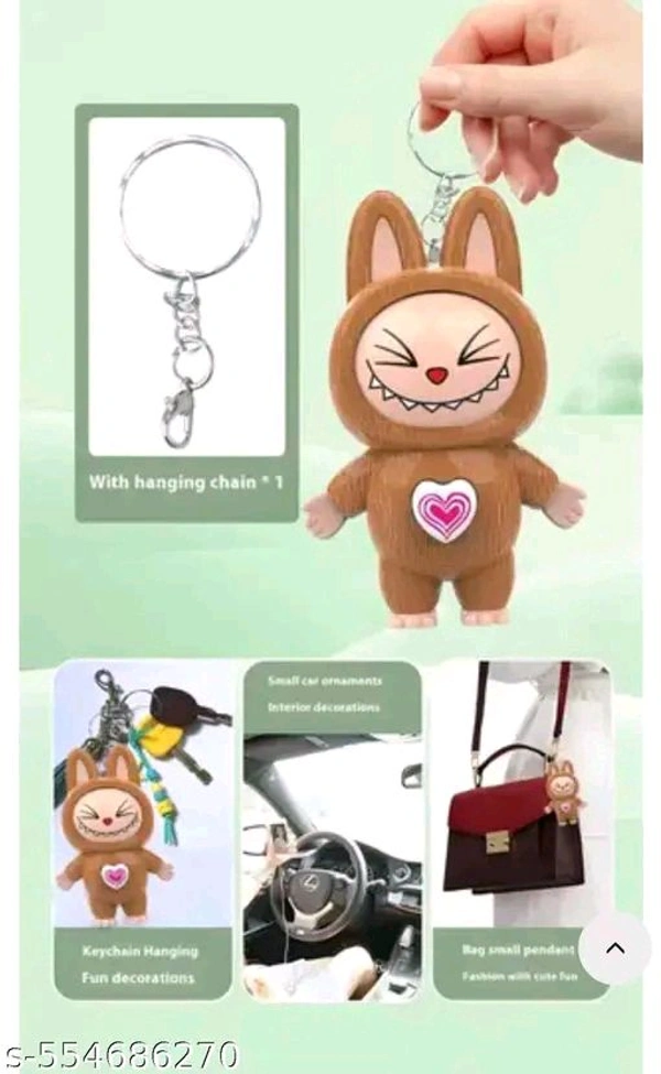 LABUBU FACE CHANGING KEYCHAIN 