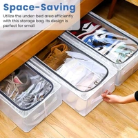 CLEAR FOLDABLE STORAGE RACK 