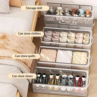 CLEAR FOLDABLE STORAGE RACK 