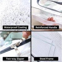 CLEAR FOLDABLE STORAGE RACK 