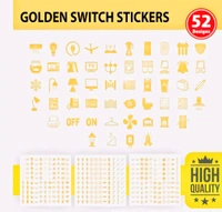 3D GOLDEN SWITCH STICKER 