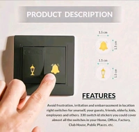 3D GOLDEN SWITCH STICKER 