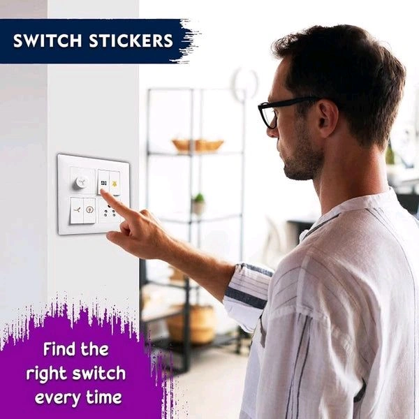 3D GOLDEN SWITCH STICKER 