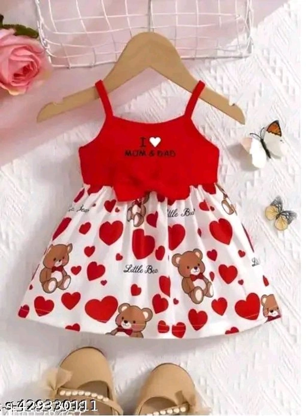 Baby Girl Frocks 💓 - Red, 2year