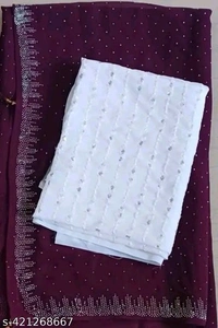 Saree  - Purple