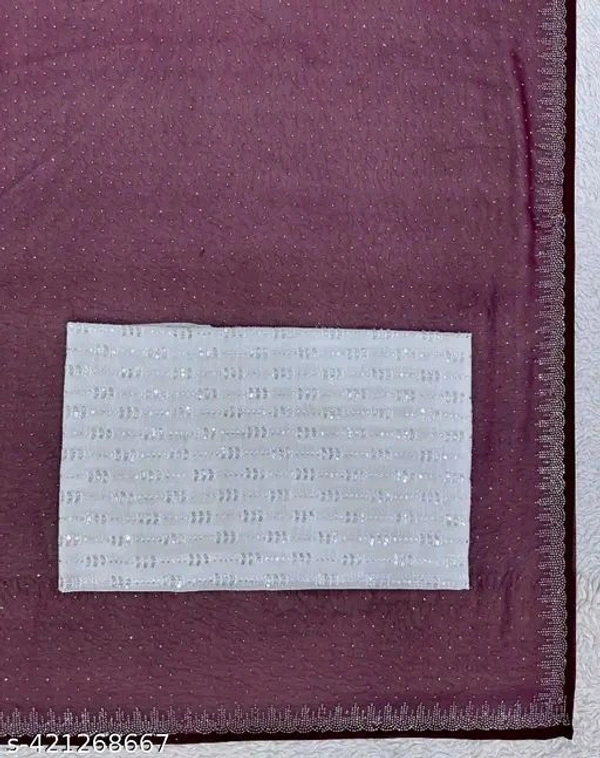 Saree  - Purple